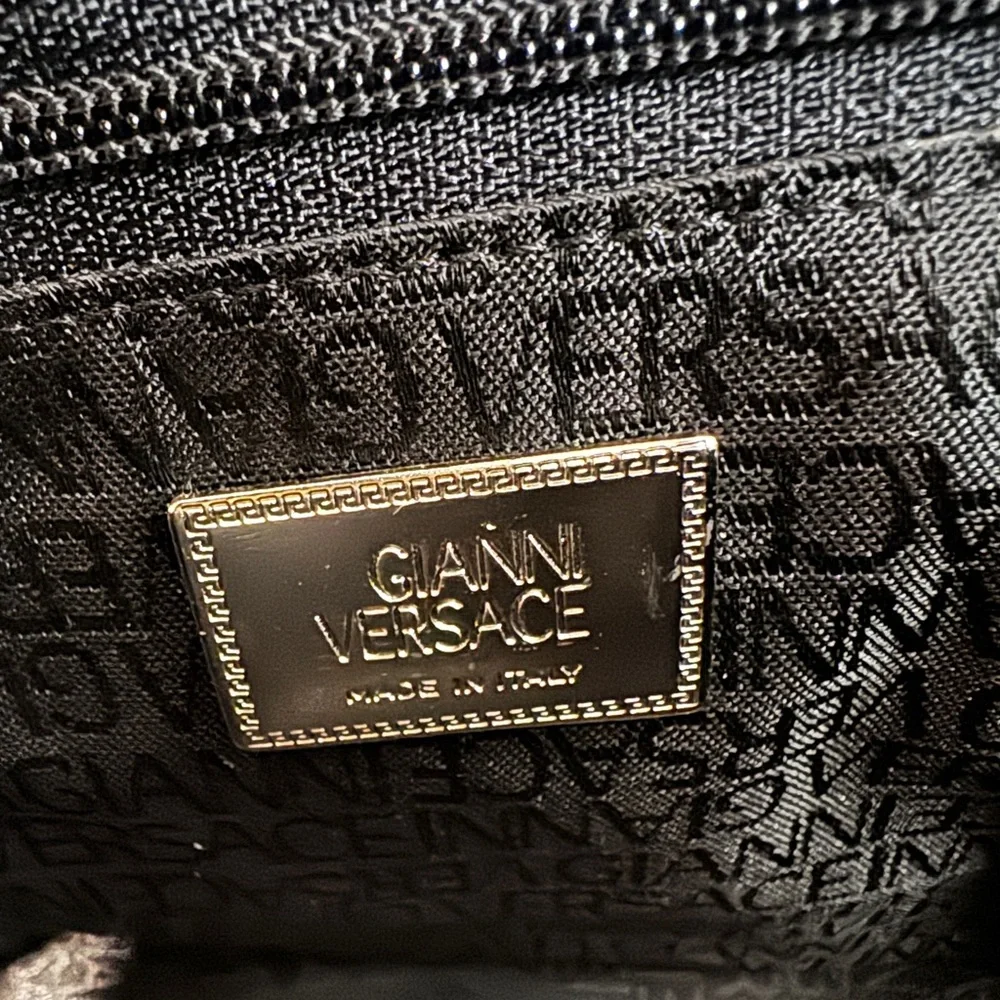 Versace Patent Leather Shoulder Bag with Silver Hardware - Picture 11 of 11